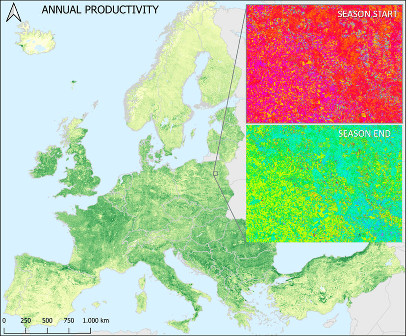 CLMS releases HR-VPP product to assess ecosystems and biodiversity